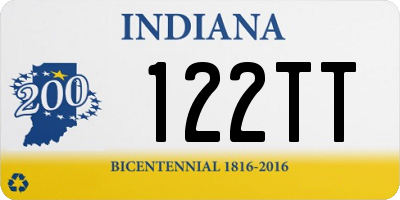 IN license plate 122TT