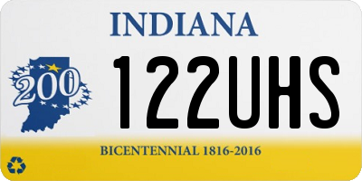 IN license plate 122UHS