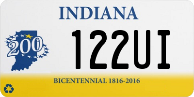 IN license plate 122UI