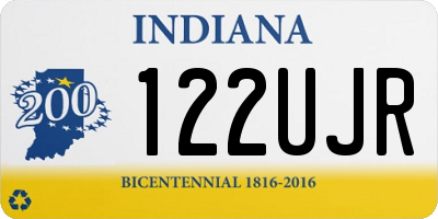 IN license plate 122UJR