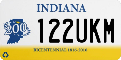 IN license plate 122UKM