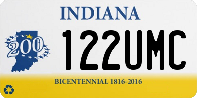 IN license plate 122UMC