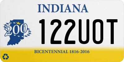 IN license plate 122UOT