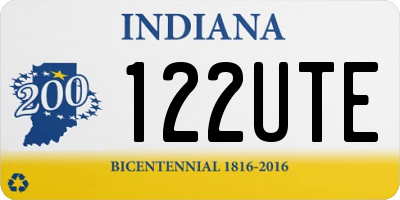 IN license plate 122UTE