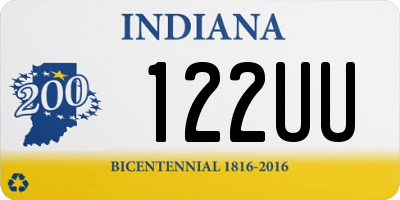 IN license plate 122UU