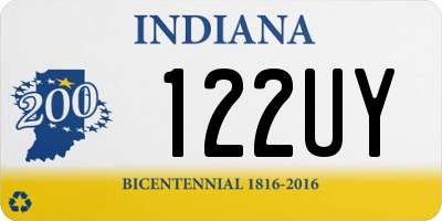 IN license plate 122UY
