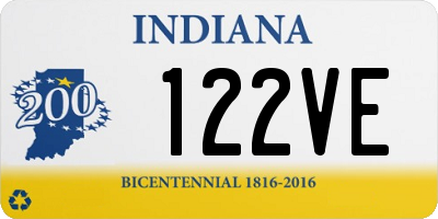 IN license plate 122VE