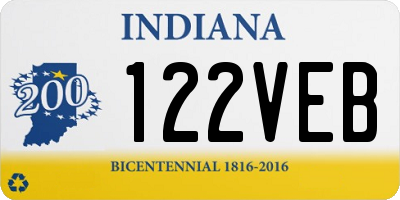 IN license plate 122VEB