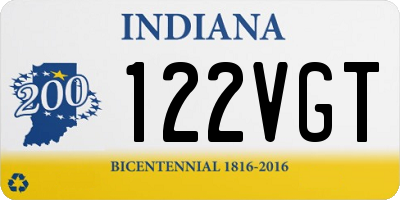 IN license plate 122VGT