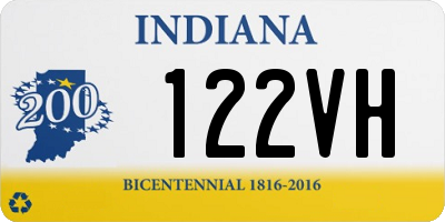 IN license plate 122VH