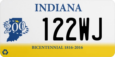 IN license plate 122WJ
