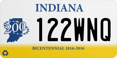 IN license plate 122WNQ