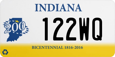 IN license plate 122WQ