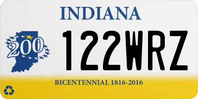 IN license plate 122WRZ