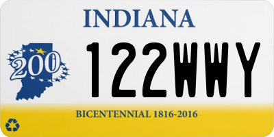 IN license plate 122WWY