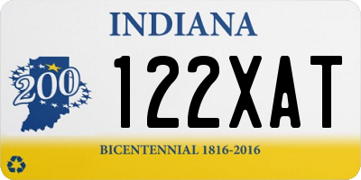 IN license plate 122XAT