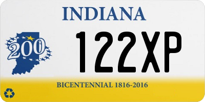 IN license plate 122XP