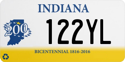 IN license plate 122YL