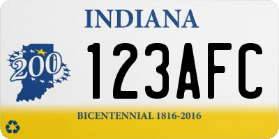 IN license plate 123AFC