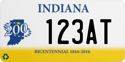 IN license plate 123AT