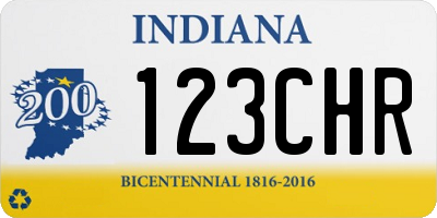 IN license plate 123CHR