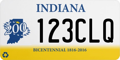 IN license plate 123CLQ