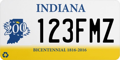 IN license plate 123FMZ