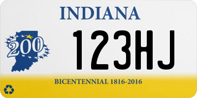 IN license plate 123HJ