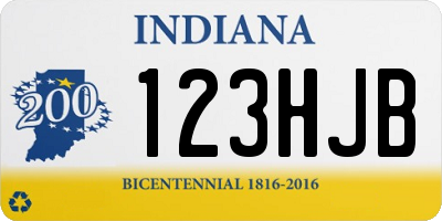 IN license plate 123HJB