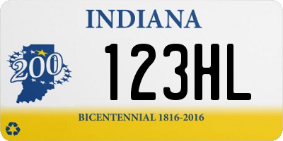 IN license plate 123HL