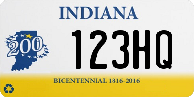 IN license plate 123HQ