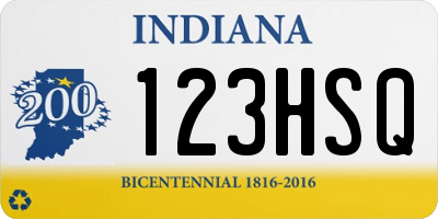 IN license plate 123HSQ