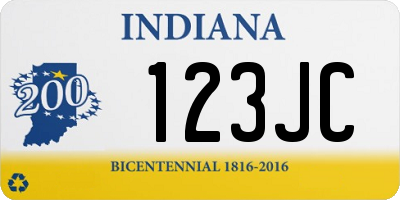 IN license plate 123JC