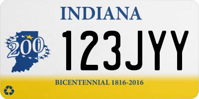 IN license plate 123JYY