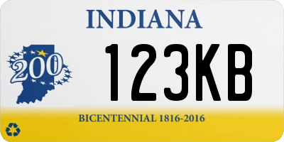 IN license plate 123KB