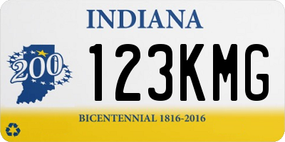IN license plate 123KMG