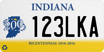 IN license plate 123LKA