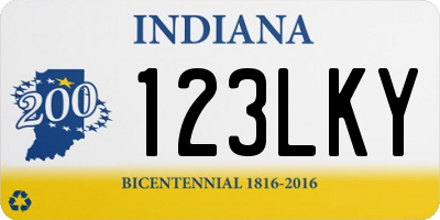 IN license plate 123LKY