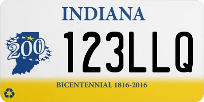 IN license plate 123LLQ