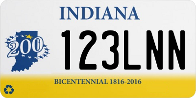 IN license plate 123LNN