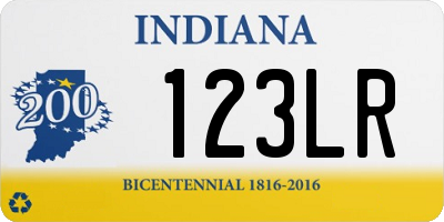 IN license plate 123LR