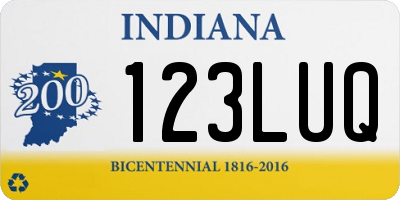 IN license plate 123LUQ
