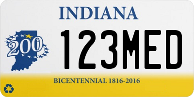 IN license plate 123MED