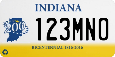 IN license plate 123MNO