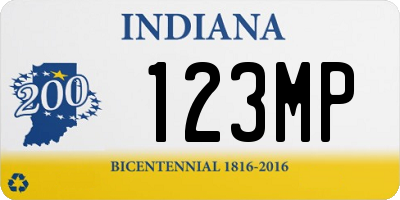 IN license plate 123MP