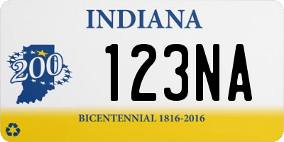 IN license plate 123NA