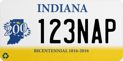 IN license plate 123NAP