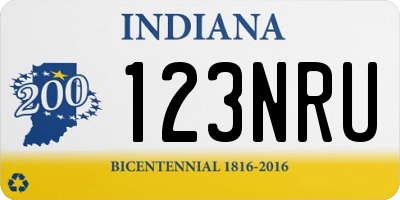 IN license plate 123NRU