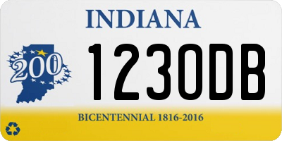 IN license plate 123ODB