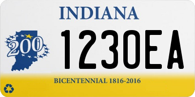 IN license plate 123OEA